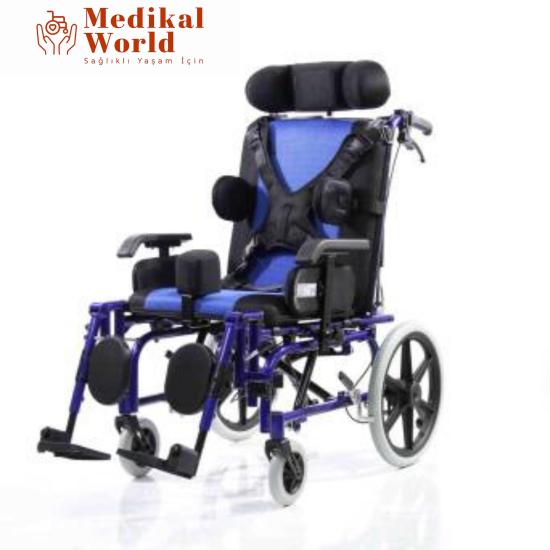 SW-M958L 44CM Özellikli Yetişkin Tekerlekli Sandalye ( Refakatçi Fren Özelliği Yoktur )